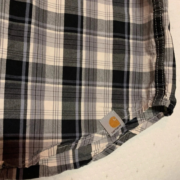 Carhartt men’s button up plaid shirt size 2XL - Picture 5 of 6
